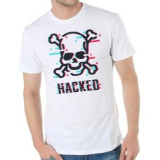 Remeras de Calaveras Hacked color Blanco